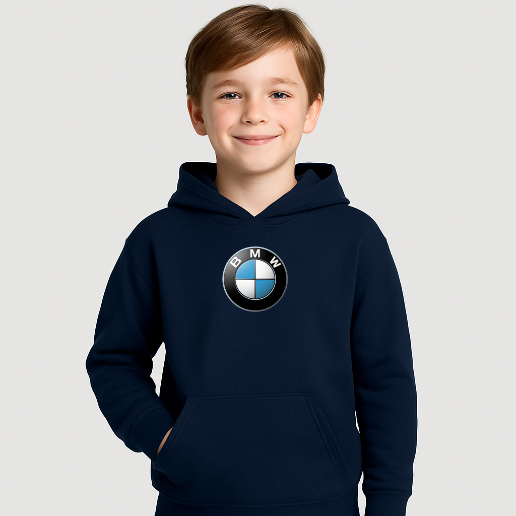 Youth Kids BMW Motorsports Car Pullover Hoodie
